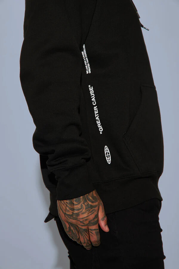 Greater Cause Hoodie - Black